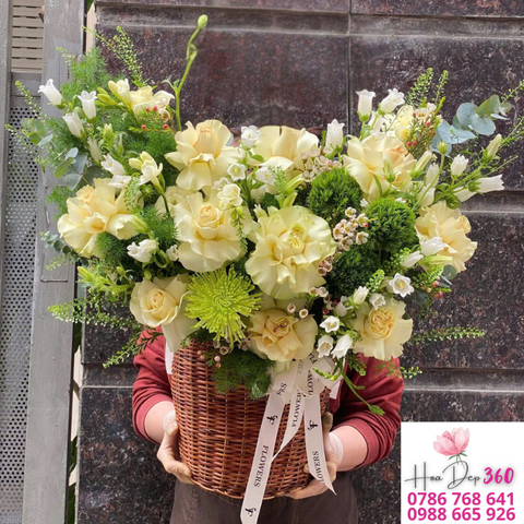 Giỏ hoa chúc mừng G053