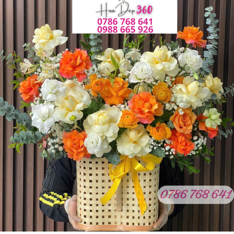 Giỏ hoa chúc mừng G086