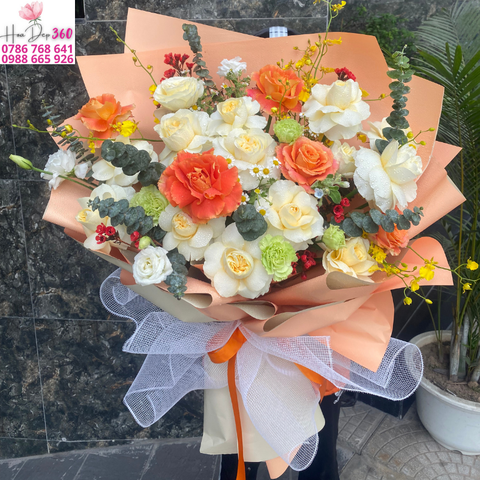 Bó hoa Hồng 123