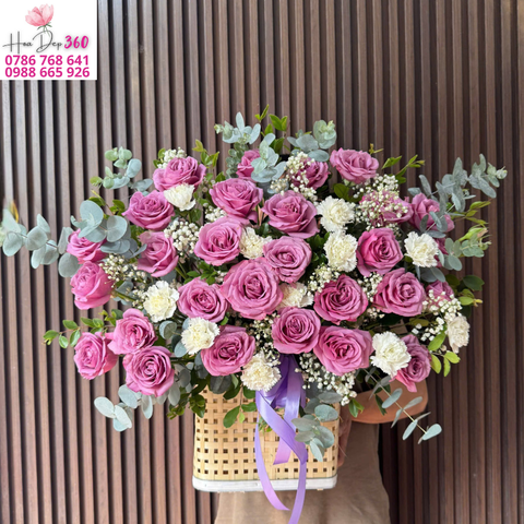 Giỏ hoa chúc mừng G100