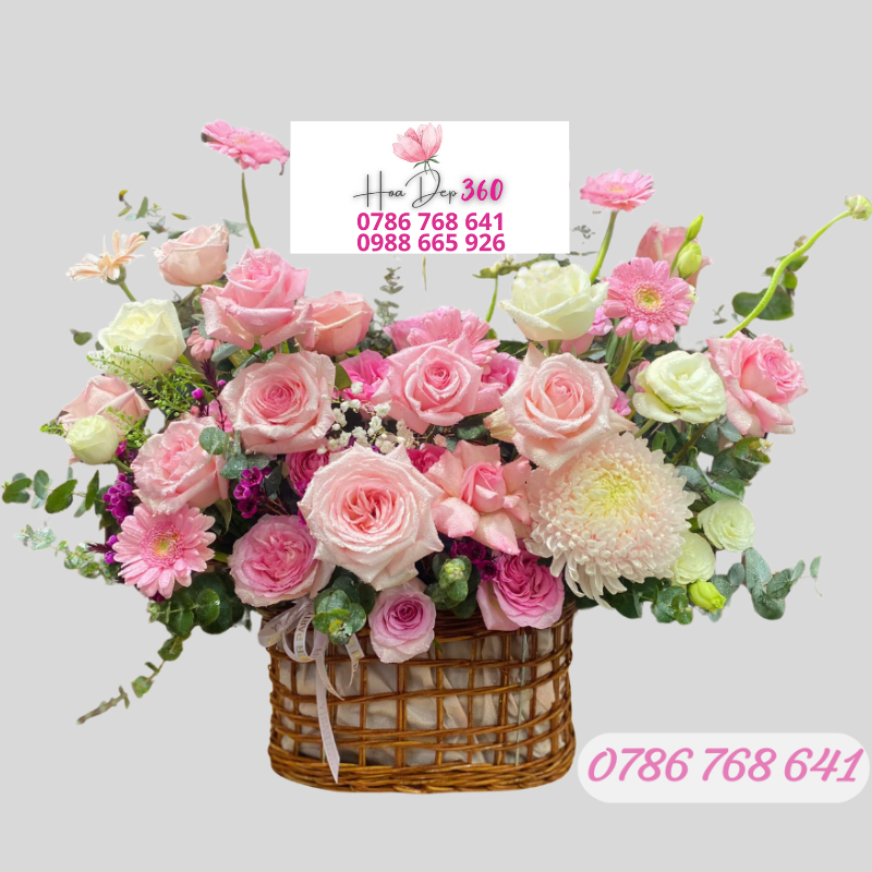 Giỏ hoa chúc mừng G091