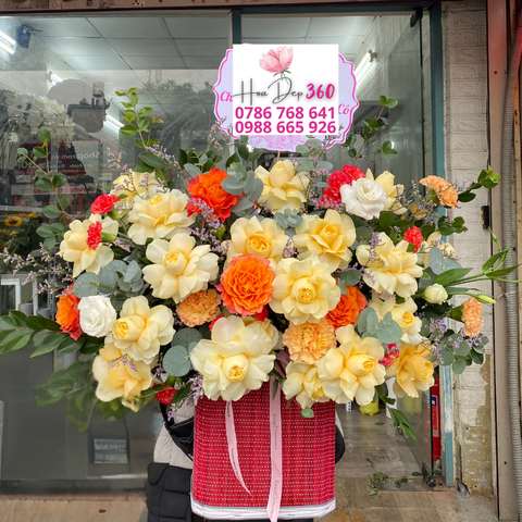 Giỏ hoa chúc mừng G154