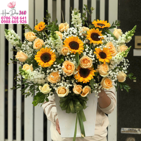 Giỏ hoa chúc mừng G102