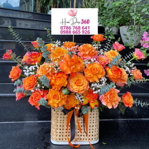 Giỏ hoa chúc mừng G145