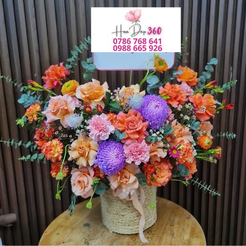 Giỏ hoa chúc mừng G105