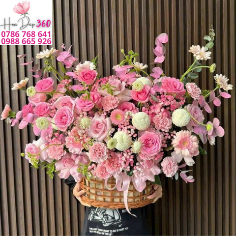 Giỏ hoa chúc mừng G024
