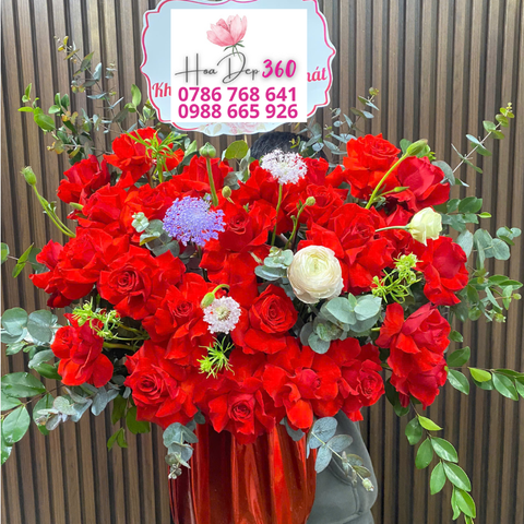 Giỏ hoa chúc mừng G008