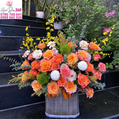Giỏ hoa chúc mừng G148