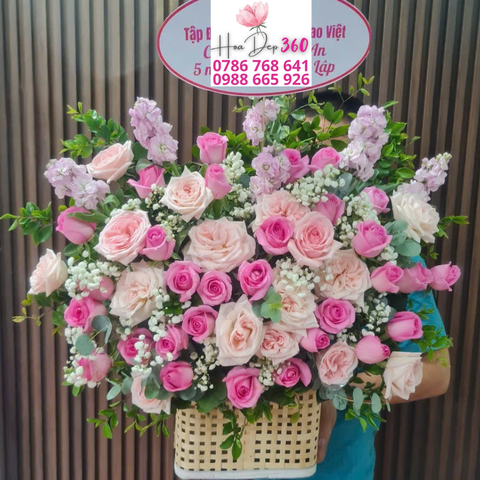 Giỏ hoa chúc mừng G187