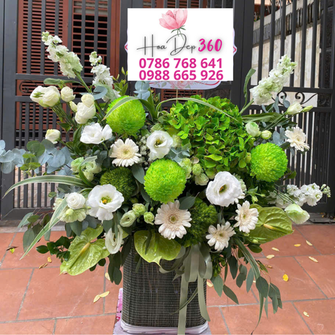 Giỏ hoa chúc mừng G026