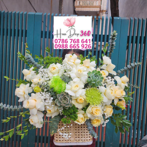 Giỏ hoa chúc mừng G134