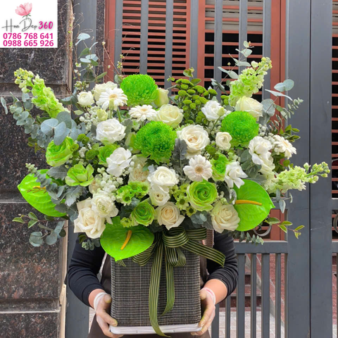 Giỏ hoa chúc mừng G121