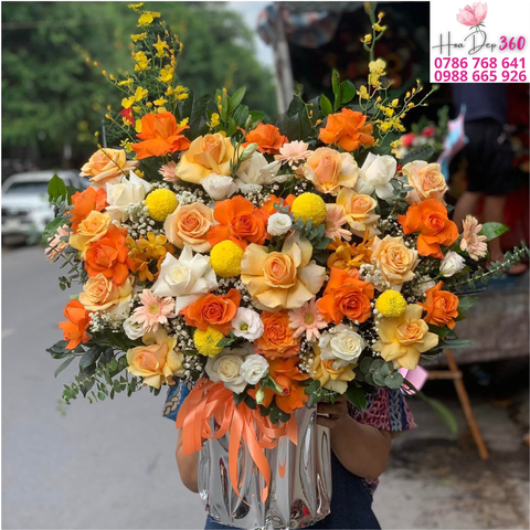 Giỏ hoa chúc mừng G188