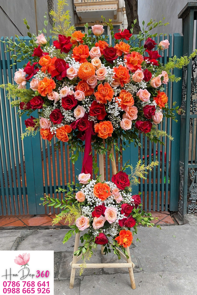 hoa mừng khai trương