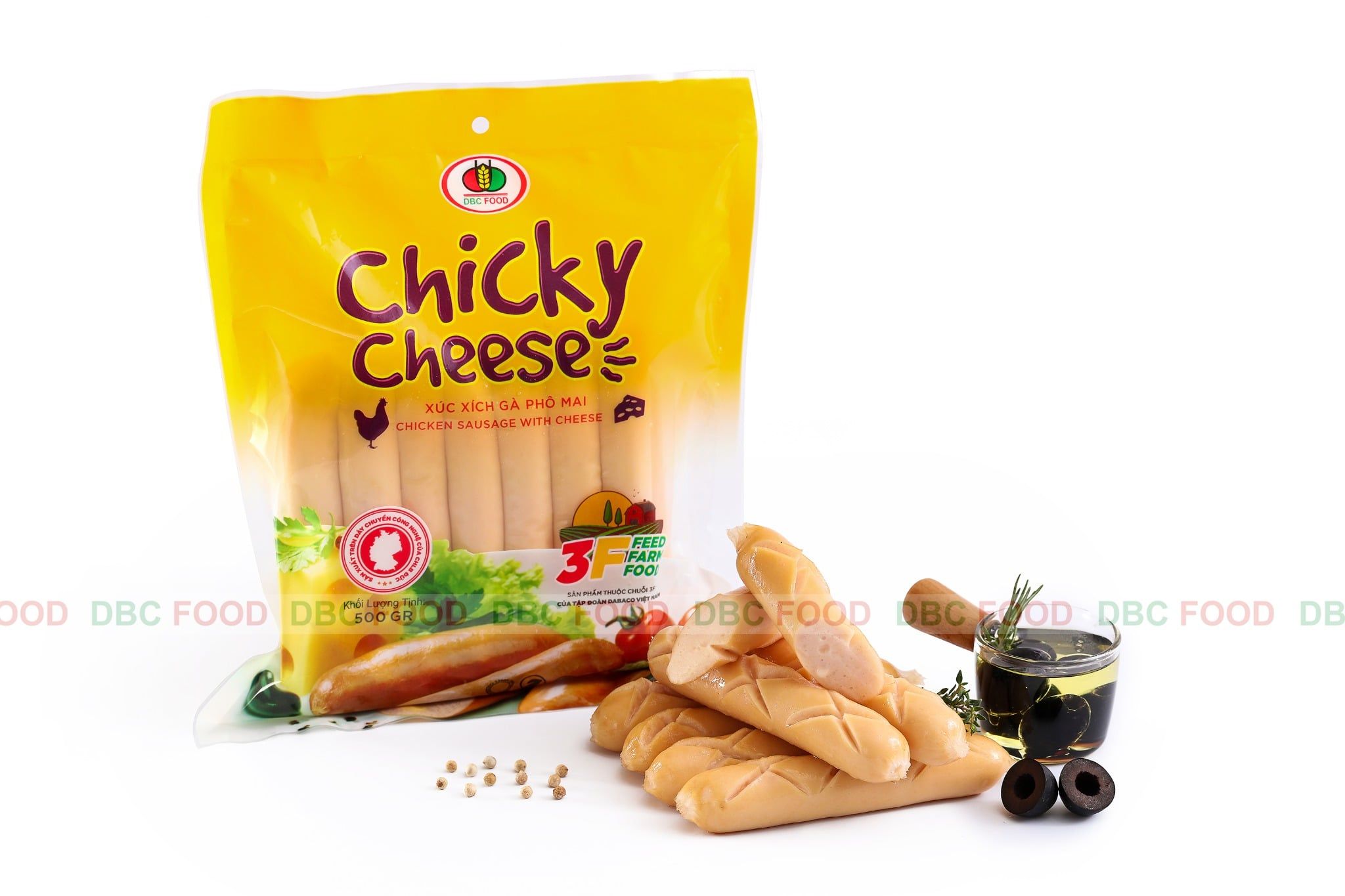  Xúc Xích Tươi Chicky Cheese 500g (Liên hệ) 