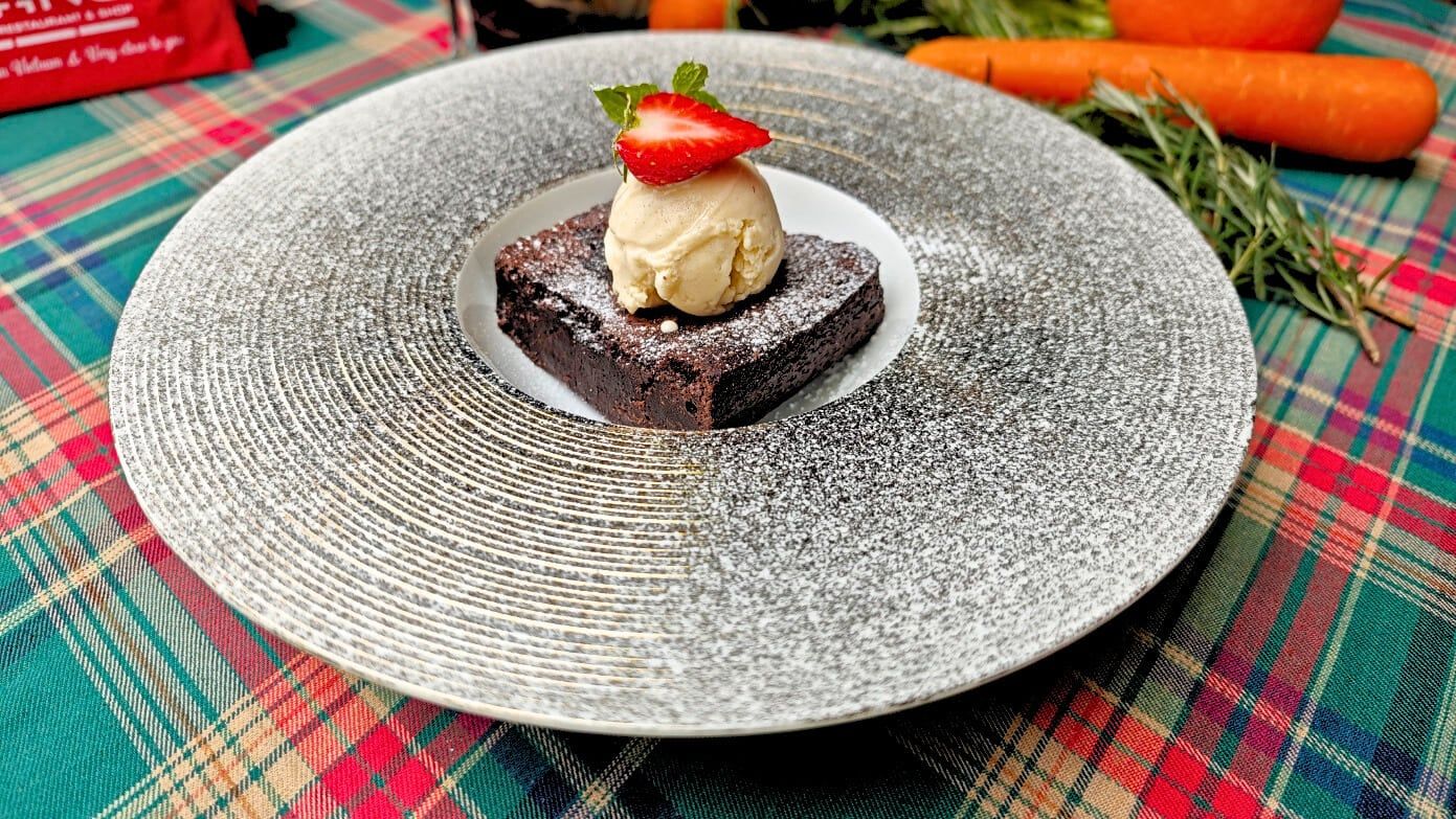 Brownie con Gelato vanila 