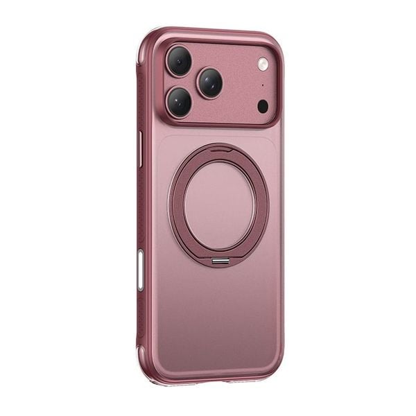 Ốp Lưng Từ Tính Cho iPhone 18 Series USAMS Shield Series BH972/BH973 (with Rotating Stand, Anti-fingerprint)