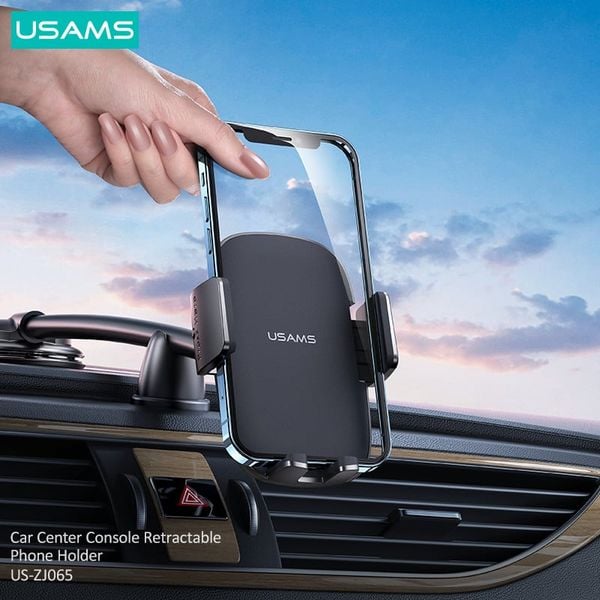 Giá Đỡ Điện Thoại Ô Tô USAMS ZJ065 (Car Console version, 360° rotation, Suitable for 4.7-7.2