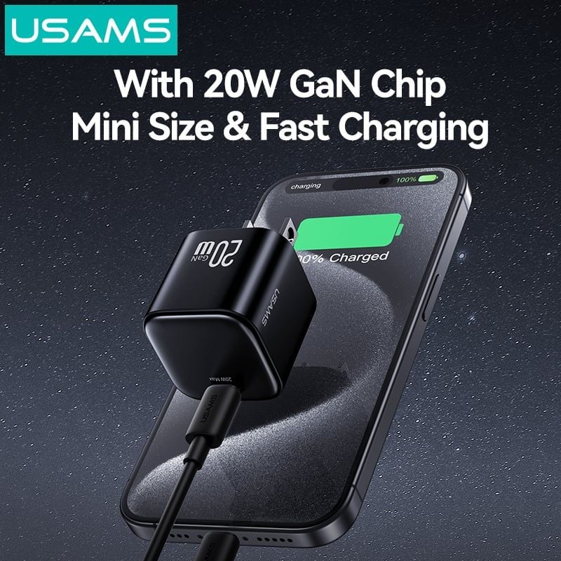 Củ Sạc Nhanh USAMS CC267 20W (GaN Charger)