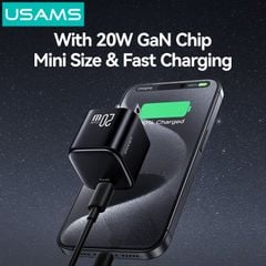 Củ Sạc Nhanh USAMS CC267 20W (GaN Charger)