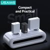 Củ Sạc Nhanh 2C+A USAMS CC272 / CC265 67W (GaN Charger, 3 Port, CC272 chân dẹp / CC265 chân tròn)