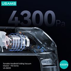 Máy hút bụi cầm tay USAMS ZB259 -- YAJ Series (4300Pa, 4000mAh)