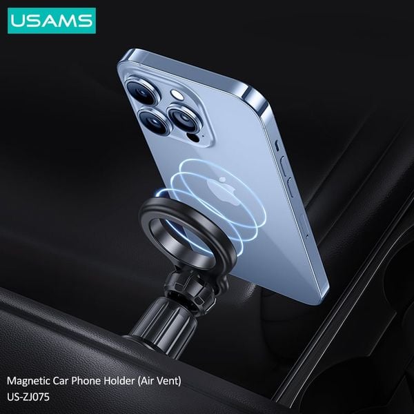 Giá Đỡ Điện Thoại Từ Tính USAMS ZJ075 (Air Vent Version, 360° rotation, Strong Magnetic Suction)