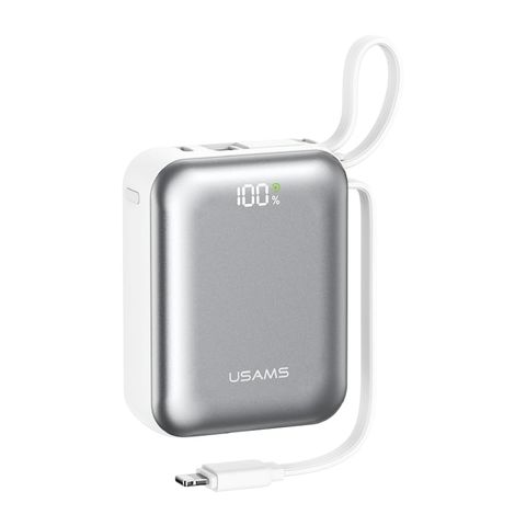 Pin Dự Phòng Kèm Cáp Type-C + Lightning USAMS CD278 PB98 G657-1 10000mAh 22.5W (Digital Display, CCC / 3C Certification)