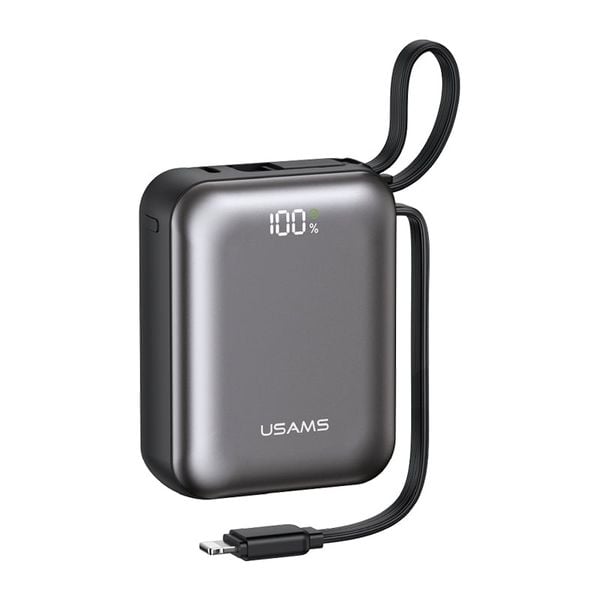 Pin Dự Phòng Kèm Cáp Type-C + Lightning USAMS CD278 PB98 G657-1 10000mAh 22.5W (Digital Display, CCC / 3C Certification)