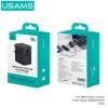 Củ Sạc Du Lịch Toàn Cầu Đa Năng USAMS CC334 T72 100W (3*Type-C + 1*USB-A ports, US/AU/UK/EU)