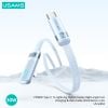 Cáp Sạc Nhanh C to Lightning USAMS SJ652 30W (Digital Display, 1.2m, 480Mbps, Right-angle cable)