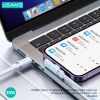 Cáp Sạc Nhanh C to Lightning USAMS SJ652 30W (Digital Display, 1.2m, 480Mbps, Right-angle cable)