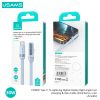Cáp Sạc Nhanh C to Lightning USAMS SJ652 30W (Digital Display, 1.2m, 480Mbps, Right-angle cable)