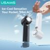 Quạt Mini Cầm Tay Sò Lạnh USAMS ZB361 7W (2000mAh, Digital Display, 14000RPM, 100-Speed Adjustment)