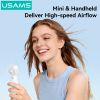 Quạt Mini Cầm Tay USAMS ICE01 3W (500mAh, 2H, 3-gears of Wind)