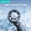 Quạt Mini Cầm Tay Sò Lạnh USAMS ZB361 7W (2000mAh, Digital Display, 14000RPM, 100-Speed Adjustment)