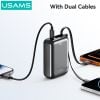 Pin Dự Phòng Kèm Cáp Type-C + Lightning USAMS CD279 PB98 G657-2 20000mAh 22.5W (Digital Display, CCC / 3C Certification)