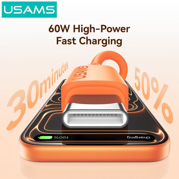 Cáp Sạc Nhanh C to C USAMS SJ787 U98 60W (480Mbps, 1m)