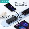 Pin Dự Phòng Kèm Cáp Type-C+Lightning+Micro USAMS CD273 10000mAh 10W (CCC / 3C Certification, LED Display)