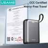 Pin Dự Phòng Kèm Cáp Type-C + Lightning USAMS CD279 PB98 G657-2 20000mAh 22.5W (Digital Display, CCC / 3C Certification)