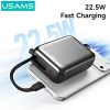 Pin Dự Phòng Kèm Cáp Type-C + Lightning USAMS CD279 PB98 G657-2 20000mAh 22.5W (Digital Display, CCC / 3C Certification)