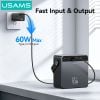 Pin Dự Phòng USAMS CD270 80000mAh 65W (2*Type-C + 2*USB-A port, Digital Display)