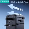 Củ Sạc Du Lịch Toàn Cầu Đa Năng USAMS CC334 T72 100W (3*Type-C + 1*USB-A ports, US/AU/UK/EU)