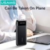 Pin Dự Phòng Kèm Cáp Type-C+Lightning+Micro USAMS CD273 10000mAh 10W (CCC / 3C Certification, LED Display)