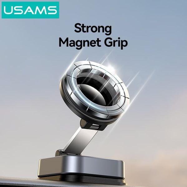 Đế Giữ Điện Thoại Hút Chân Không + Từ Tính USAMS ZJ093 (3-Axis folding, N52 Strong magnetic adsorption, 720° Rotation)