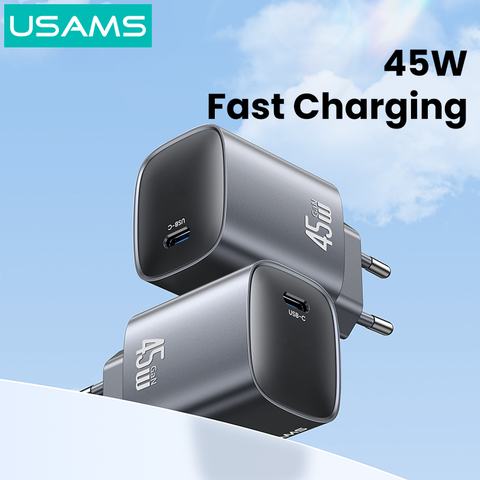 Củ Sạc Nhanh USAMS CC323 T66 45W (1*Type-C Port, Multiple Protection)