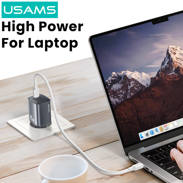 Củ Sạc Nhanh USAMS CC323 T66 45W (1*Type-C Port, Multiple Protection)