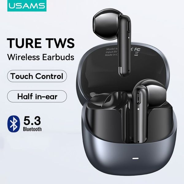 Tai Nghe Bluetooth TWS USAMS Echo E03 (Bluetooth v5.3, 4H, AAC Lossless Audio Decoding, 13mm Dynamic Speaker, Surround Stereo Sound)