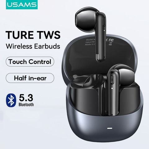 Tai Nghe Bluetooth TWS USAMS Echo E03 (Bluetooth v5.3, 4H, AAC Lossless Audio Decoding, 13mm Dynamic Speaker, Surround Stereo Sound)