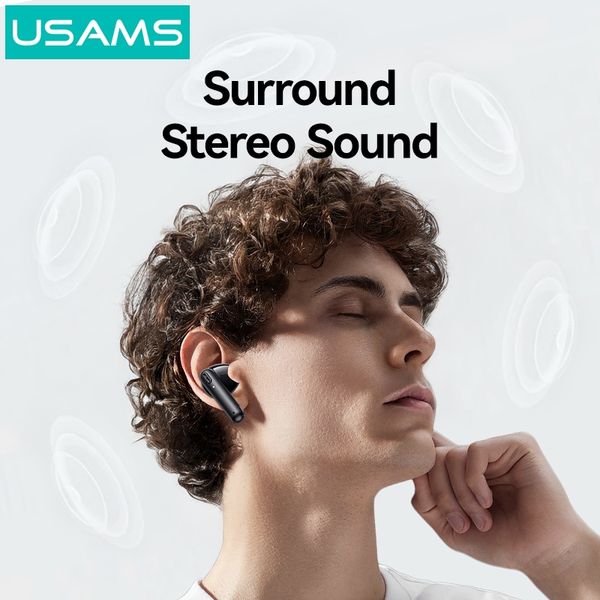 Tai Nghe Bluetooth TWS USAMS Echo E03 (Bluetooth v5.3, 4H, AAC Lossless Audio Decoding, 13mm Dynamic Speaker, Surround Stereo Sound)